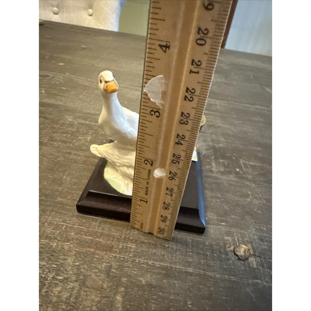 Miriam Italian Capodimonte Duck Sculpture Pen Holder For‎ Desk Vintage
